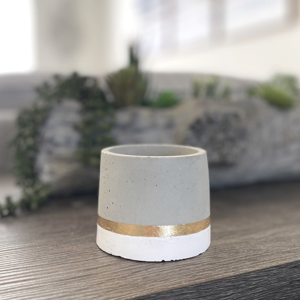 Industrial Modern Handcrafted cement planter